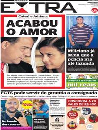 Capa do jornal Extra 11/02/2020