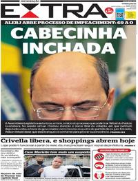 Capa do jornal Extra 11/06/2020