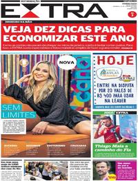 Capa do jornal Extra 12/01/2020