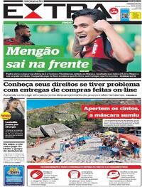 Capa do jornal Extra 13/07/2020