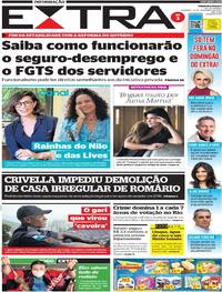 Capa do jornal Extra 13/09/2020