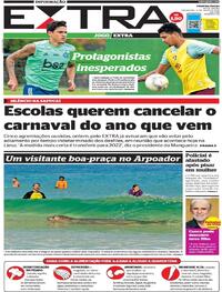 Capa do jornal Extra 14/07/2020