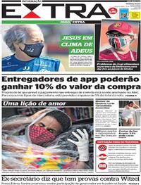 Capa do jornal Extra 15/07/2020
