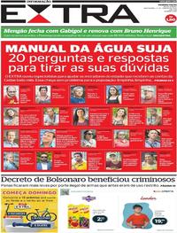 Capa do jornal Extra 17/01/2020