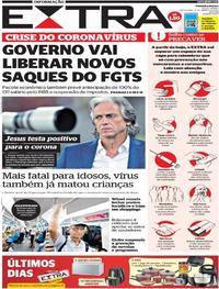 Capa do jornal Extra 17/03/2020