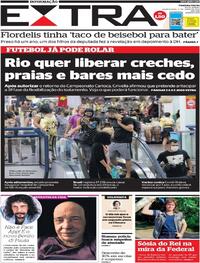 Capa do jornal Extra 17/06/2020