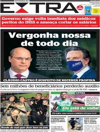Capa do jornal Extra 17/09/2020