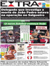 Capa do jornal Extra 18/06/2020