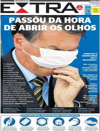 Capa do jornal Extra 19/03/2020