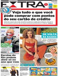 Capa do jornal Extra 19/07/2020