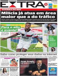 Capa do jornal Extra 19/10/2020