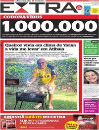 Capa do jornal Extra 20/06/2020