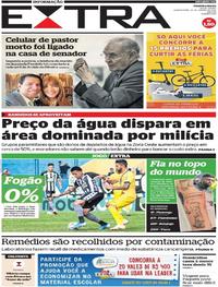 Capa do jornal Extra 22/01/2020