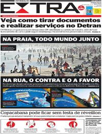 Capa do jornal Extra 22/06/2020
