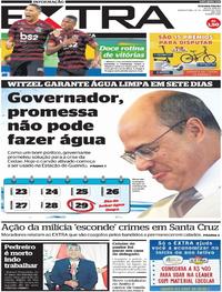 Capa do jornal Extra 23/01/2020