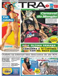 Capa do jornal Extra 23/02/2020