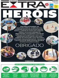 Capa do jornal Extra 23/03/2020