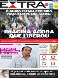 Capa do jornal Extra 23/06/2020