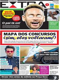 Capa do jornal Extra 23/08/2020