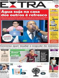 Capa do jornal Extra 24/01/2020