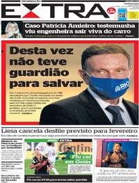 Capa do jornal Extra 25/09/2020