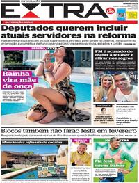 Capa do jornal Extra 26/09/2020