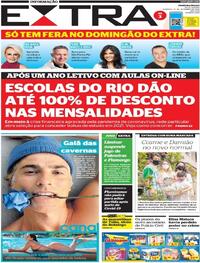 Capa do jornal Extra 27/09/2020
