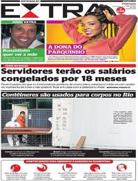 Capa do jornal Extra 28/04/2020