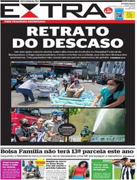 Capa do jornal Extra 28/10/2020
