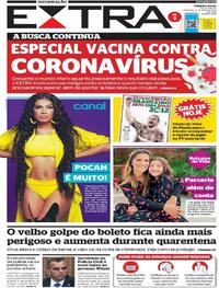 Capa do jornal Extra 31/05/2020