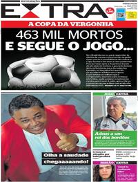 Capa do jornal Extra 01/06/2021