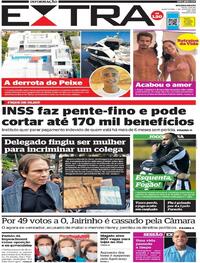 Capa do jornal Extra 01/07/2021
