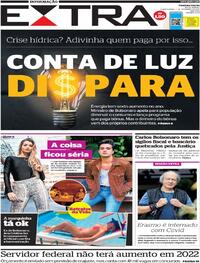 Capa do jornal Extra 01/09/2021