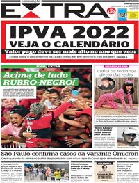 Capa do jornal Extra 01/12/2021