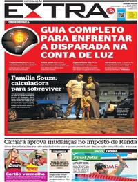 Capa do jornal Extra 02/09/2021