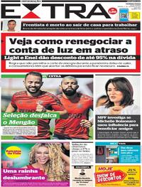 Capa do jornal Extra 02/10/2021