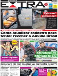 Capa do jornal Extra 02/11/2021