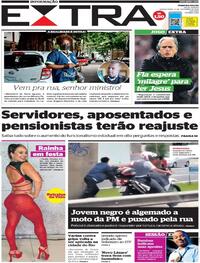 Capa do jornal Extra 02/12/2021