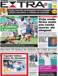 Capa do jornal Extra 04/02/2021