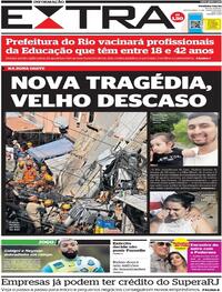 Capa do jornal Extra 04/06/2021