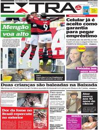 Capa do jornal Extra 04/10/2021