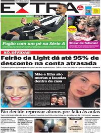Capa do jornal Extra 04/11/2021