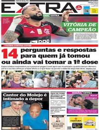 Capa do jornal Extra 05/02/2021