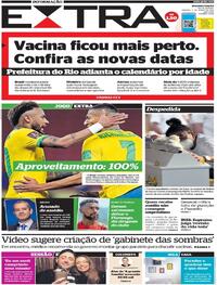 Capa do jornal Extra 05/06/2021