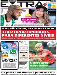 Capa do jornal Extra 05/10/2021