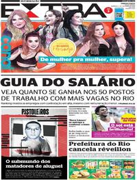 Capa do jornal Extra 05/12/2021