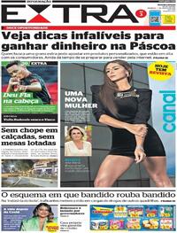 Capa do jornal Extra 07/03/2021
