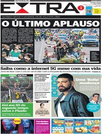 Capa do jornal Extra 07/11/2021