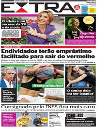 Capa do jornal Extra 07/12/2021