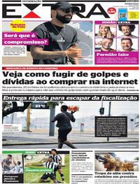 Capa do jornal Extra 08/03/2021